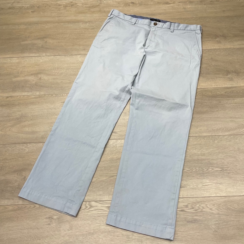 Banana Republic Emerson Straight Chino Pants Mens 38x32 Dusty Blue Stretch